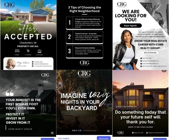 Graphic Design - CRG real estate content